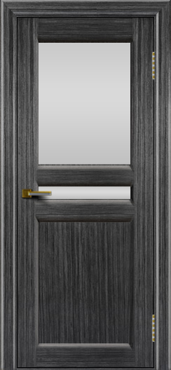 Дверь ЛайнДор Кристина 2 абрикос 22 верхнее белое стекло