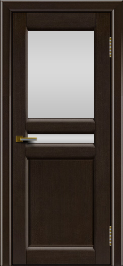 Дверь ЛайнДор Кристина 2 американский венге 12 белое верхнее стекло