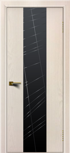 Двери ЛайнДор Камелия К 4 жемчуг тон 27 стекло Графит