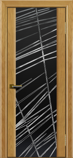 Двери ЛайнДор Камелия ясень тон 24 стекло Графит