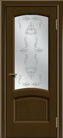 Двери ЛайнДор Анталия 2 тон 29 стекло Пальмира сатин