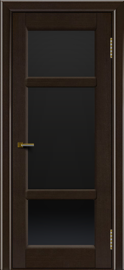 Двери ЛайнДор Афина 2 венге тон 12 стекло черное полное