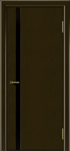 Двери ЛайнДор Камелия К1 тон 35 стекло Черное