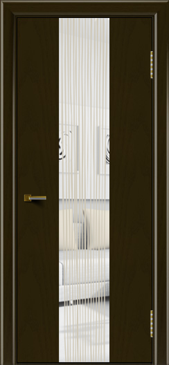 Двери ЛайнДор Камелия К4 тон 35 стекло Водопад