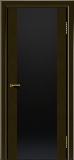 Двери ЛайнДор Камелия тон 35 стекло Черное