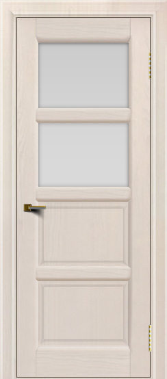 Двери ЛайнДор Классика 2 жемчуг тон 27 стекло белое 2