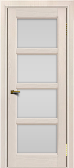 Двери ЛайнДор Классика 2 жемчуг тон 27 стекло белое 4