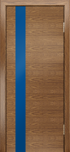 Двери Лайндор Камелия К5 тон 45 стекло Синее